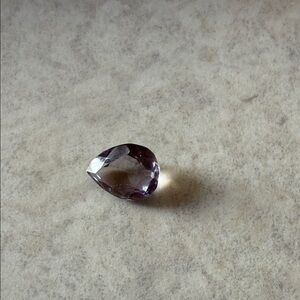 Elegant Purple Teardrop Gemstone Pendant